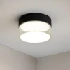 Plafoniere Moderne-Linea Light crumb plafone led 10w 3000k rotondo nero