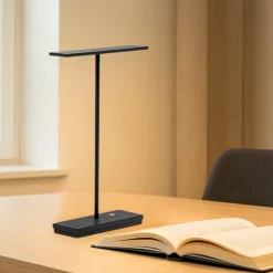 Lampade Da Tavolo-Linea Light dubcolor lampada da scrivania nera led da 1700k a 4000k