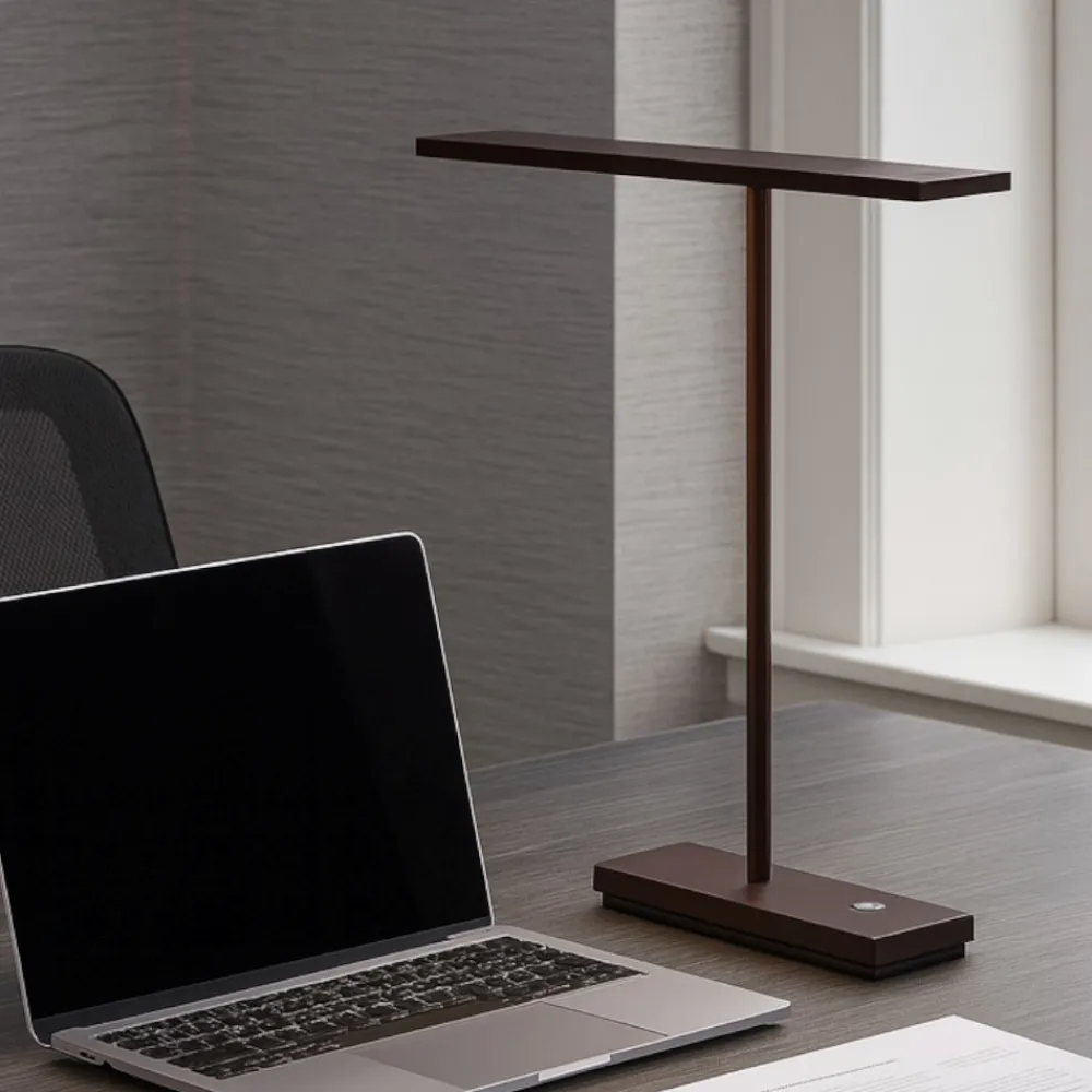 Lampade Da Tavolo-Linea Light dubcolor lampada da scrivania marrone led portatile