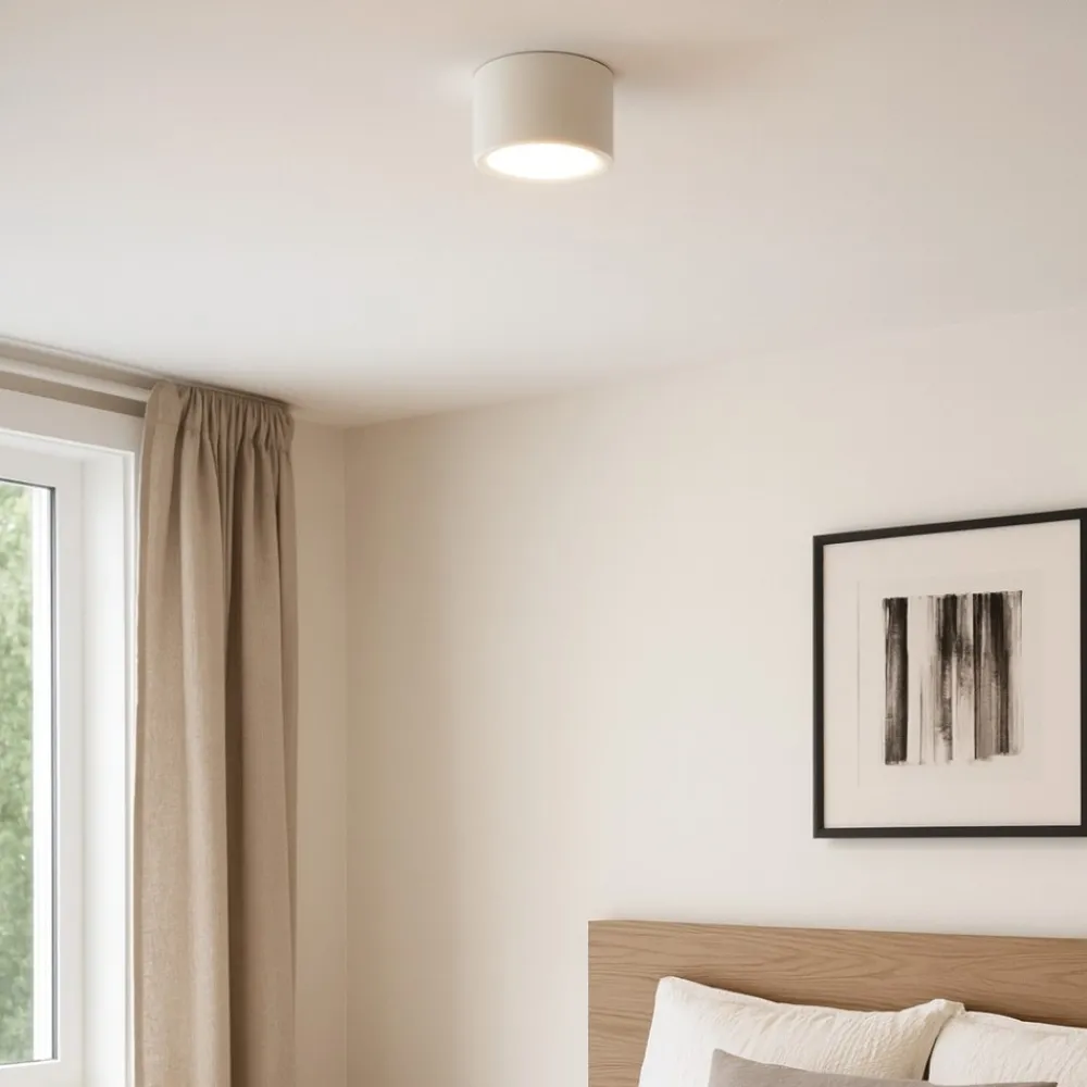 Faretti Da Soffitto-Linea Light faretto rotondo box sr bianco led 7w 4000k