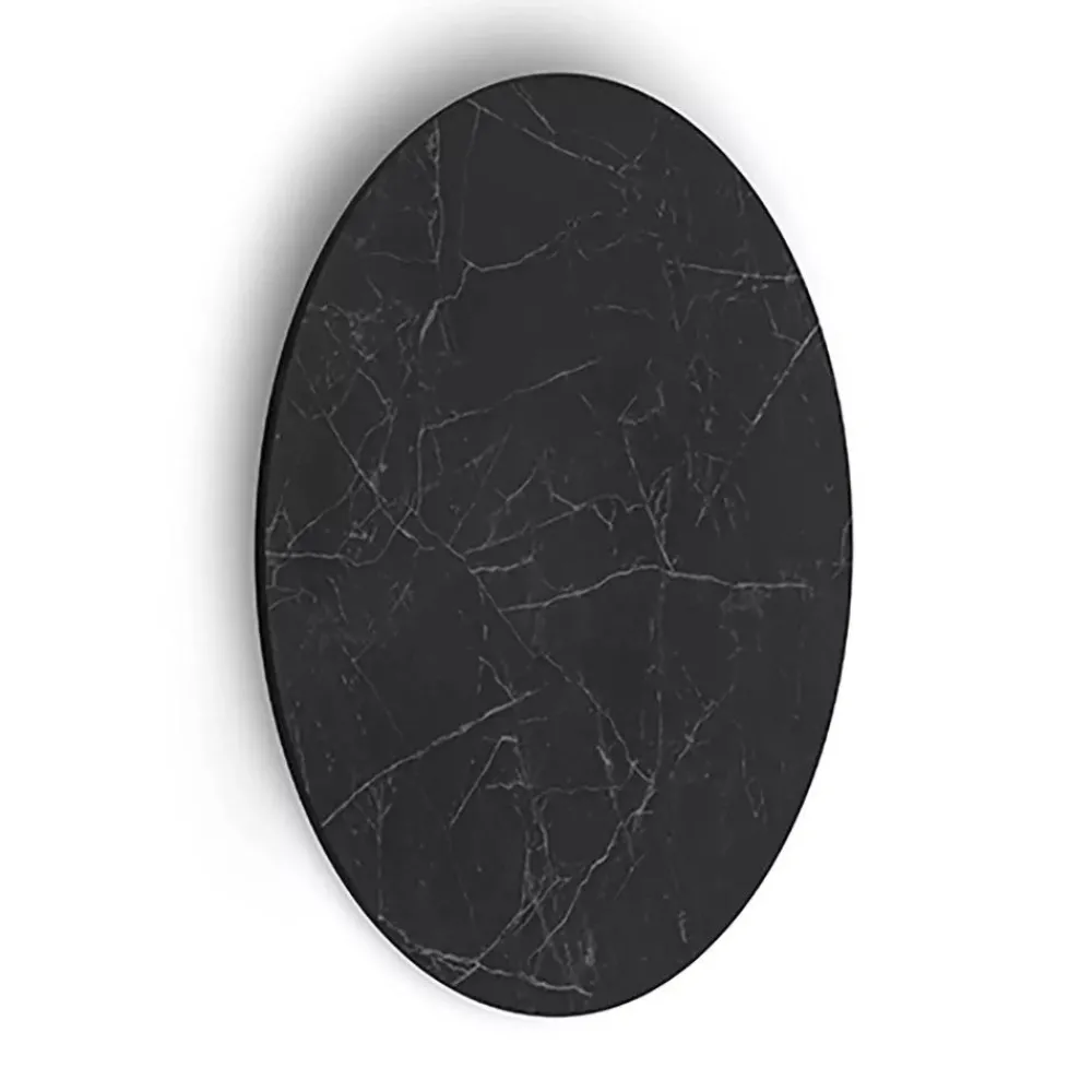Applique Da Parete-Linea Light gemini applique da parete rotonda nera led 26w 2700k