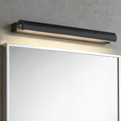 Applique Da Bagno-Linea Light halpipe 2 applique bagno led 3000k nera ip44