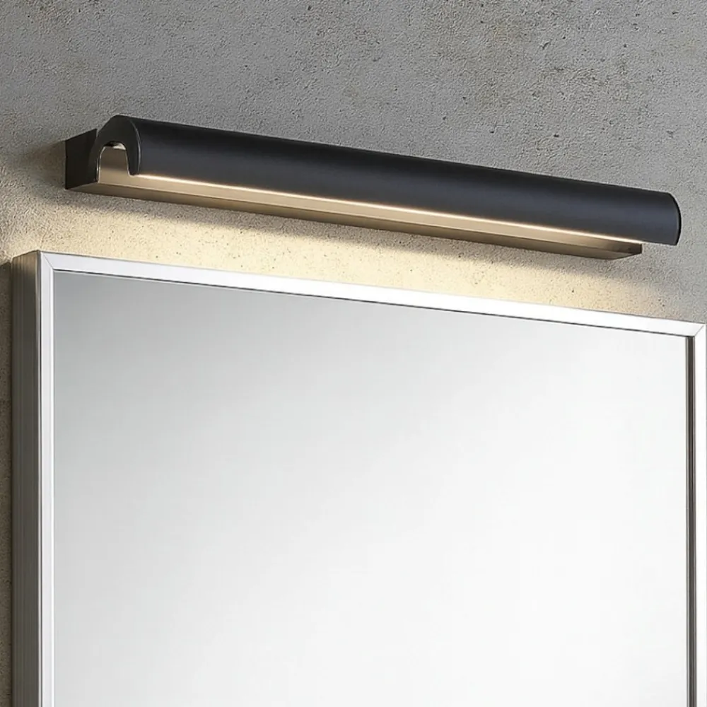 Applique Da Bagno-Linea Light halpipe 2 applique bagno led 3000k nera ip44