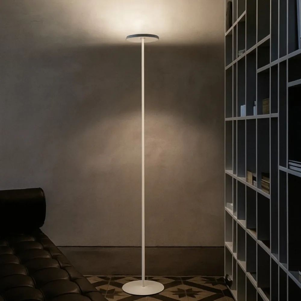 Lampade Da Terra-Linea Light joshua lampada da terra moderna led 25w 3000k orientabile bianca