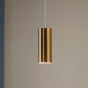Lampade A Sospensione-Linea Light lampada birba a sospensione cilindro ottone lucido