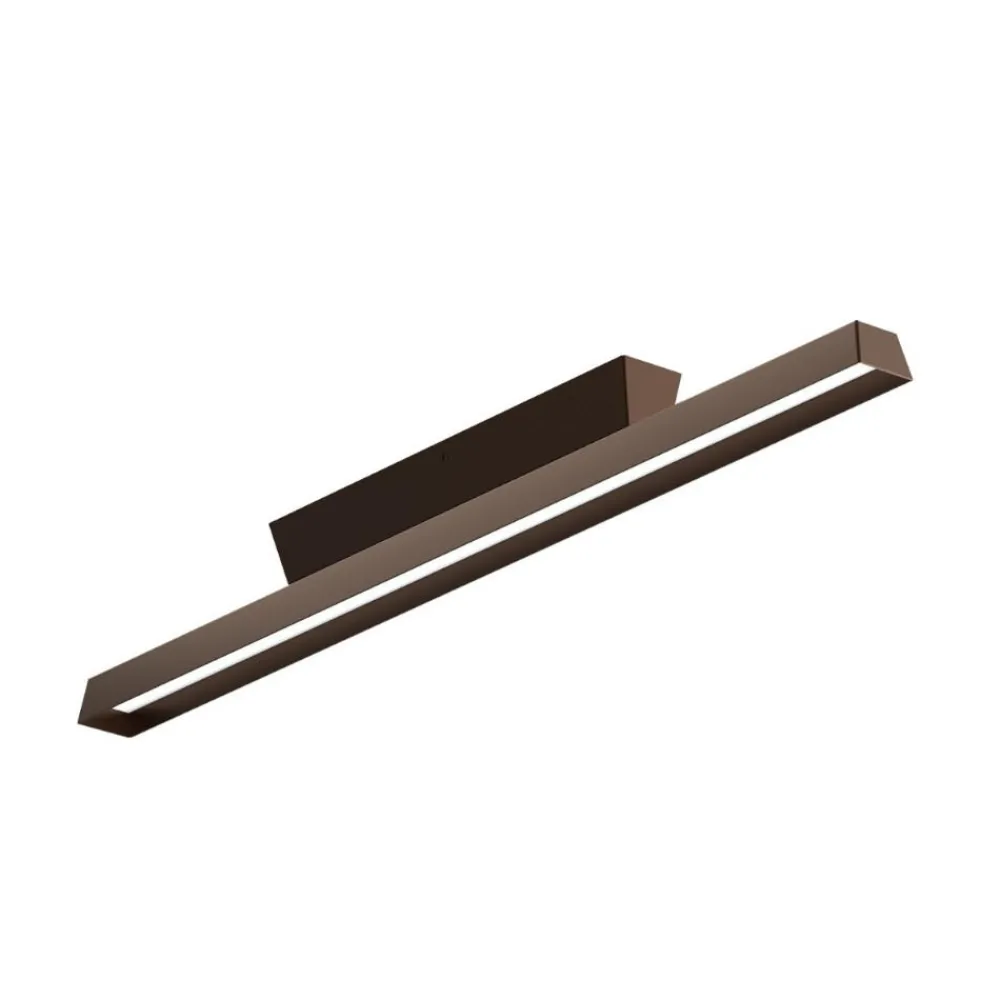 Plafoniere Da Esterno-Linea Light lira plafoniera da esterno ip65 marrone led 3000k