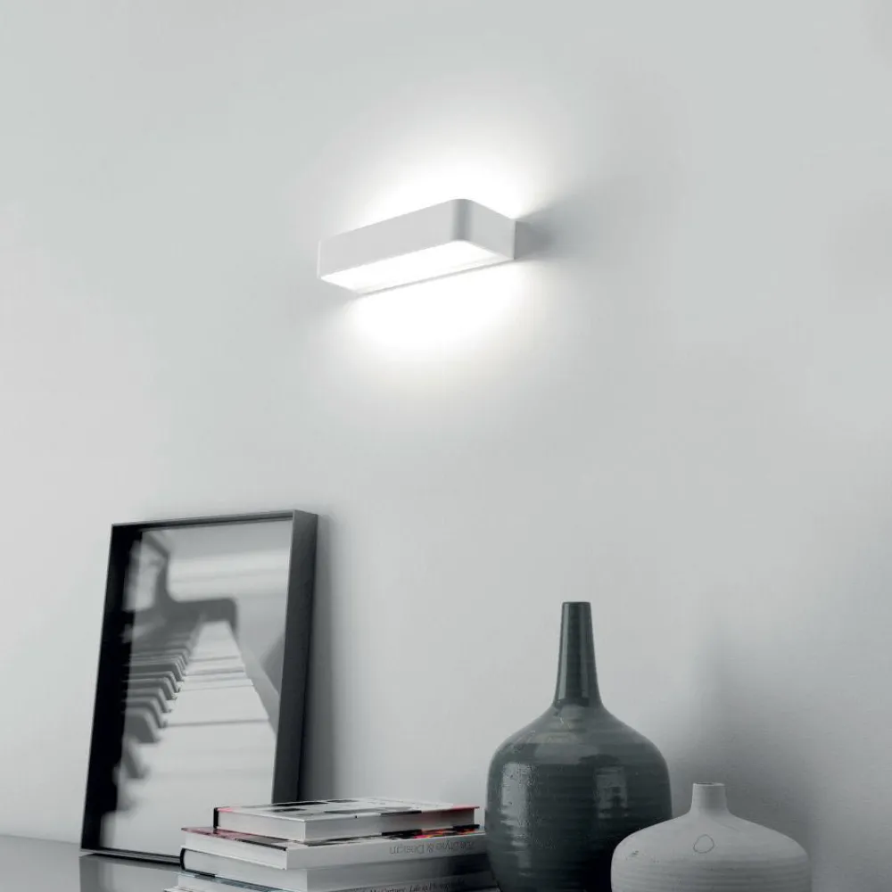 Applique Da Parete-Linea Light metal applique led 11w 3000k bianca moderna