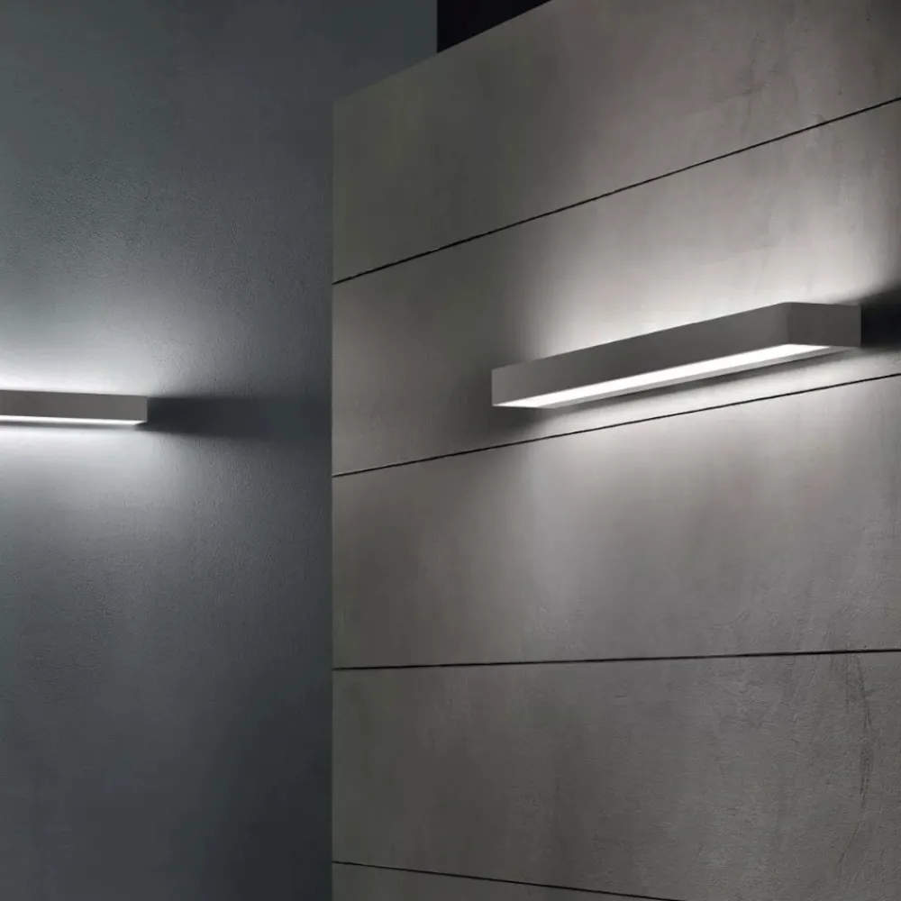 Applique Da Parete-Linea Light metal applique led 20w 3000k bianco moderna
