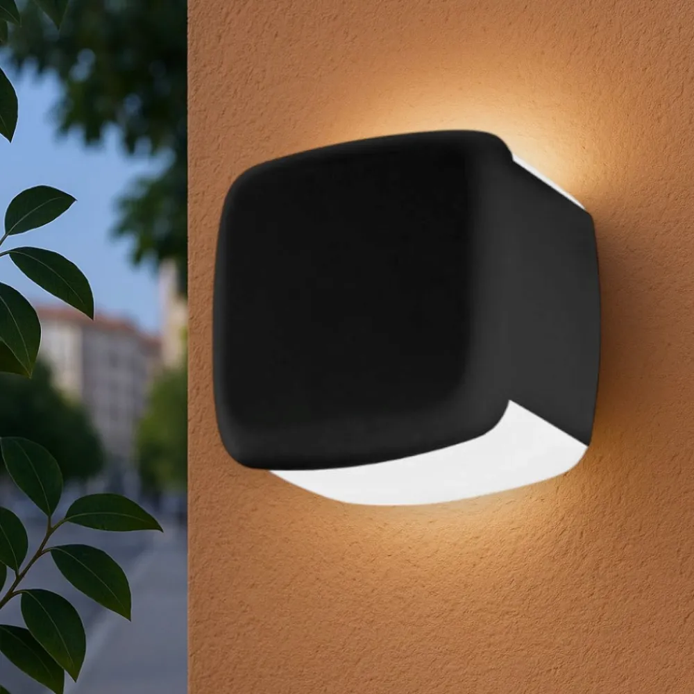 Applique Da Esterno-Linea Light miniwhite applique da esterno nero ip65