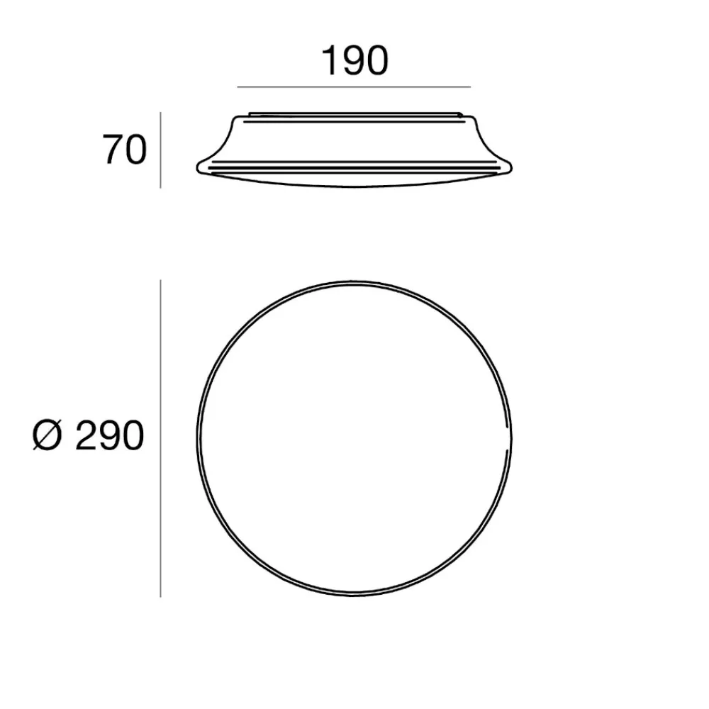 Plafoniere Da Esterno-Linea Light mywhite r plafoniera da esterno led 10w 3000k rotonda bianca ip65