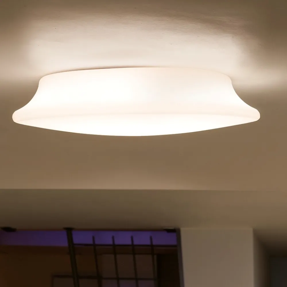 Plafoniere Da Esterno-Linea Light mywhite r plafoniera da esterno tonda bianca led 16w 3000k ip65