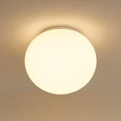 Plafoniere Da Esterno-Linea Light oh! smash s65 plafoniera led da esterno sfera bianca led 7w 3000k ip65