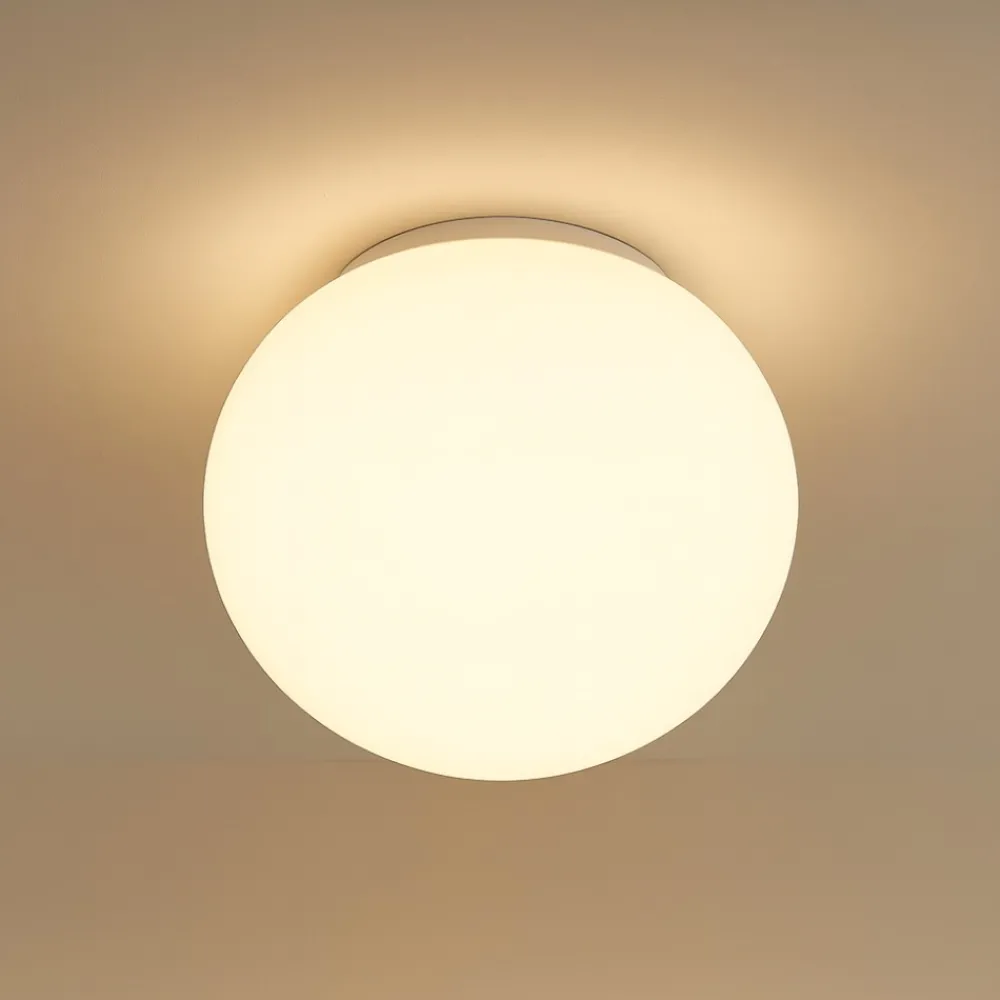 Plafoniere Da Esterno-Linea Light oh! s65 plafoniera da esterno moderna sfera bianca ip65