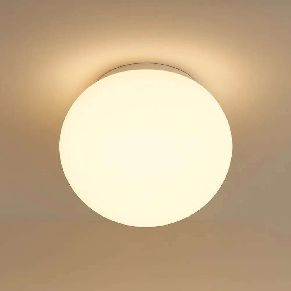 Plafoniere Da Esterno-Linea Light oh! s65 plafoniera per esterno sfera bianca ip65