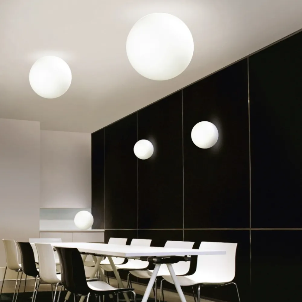 Plafoniere Da Esterno-Linea Light oh! s65 plafoniera per esterno sfera bianca ip65