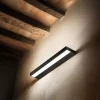 Applique Da Parete-Linea Light regolo applique doppio led 3000k nero 38w