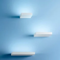 Applique Da Parete-Linea Light regolo applique led 3000k bianca 31cm mono emissione