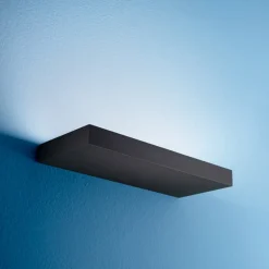 Applique Da Parete-Linea Light regolo applique moderna led 24w 3000k marrone