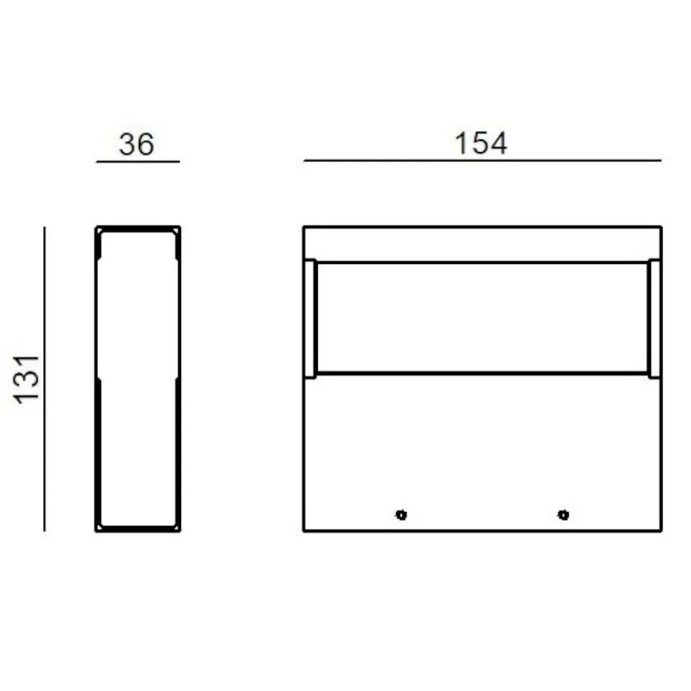 Applique Da Parete-Linea Light regolo applique nera led 3000k doppia emissione