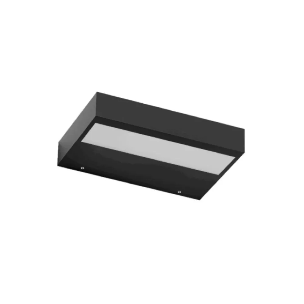 Applique Da Parete-Linea Light regolo v2 applique nera led 3000k