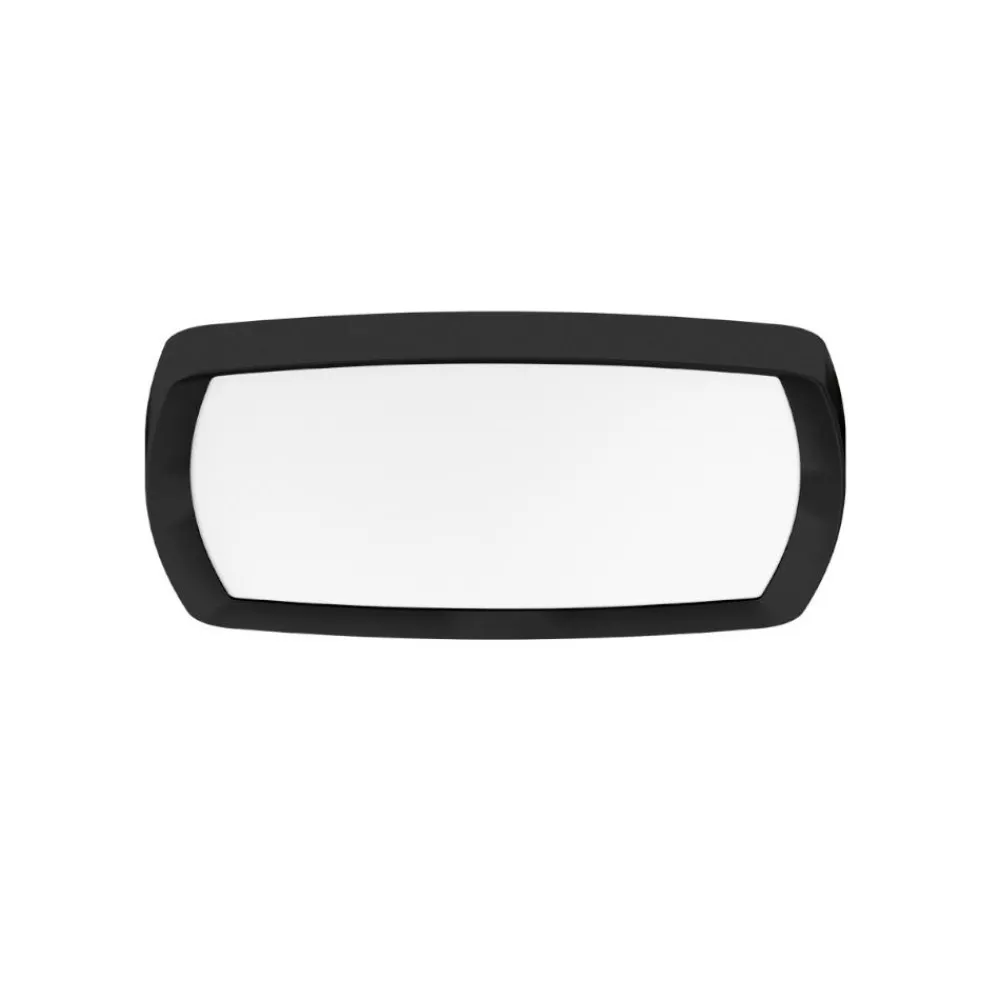 Plafoniere Moderne-Linea Light reiki plafoniera moderna nera led 42w 3000k quadrata