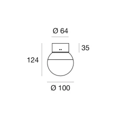 Plafoniere Moderne-Linea Light rossini plafoniera led 6w 3000k cromo