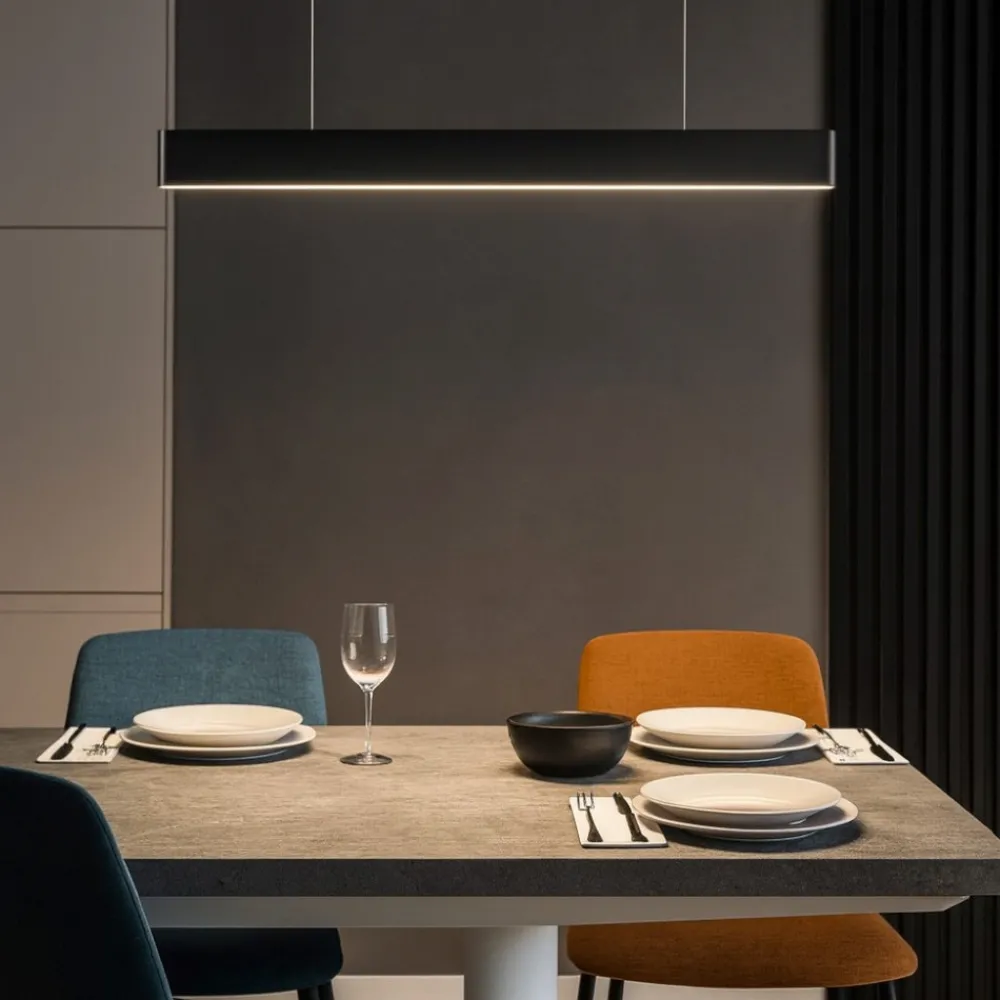 Lampadari Moderni-Linea Light satori lampadario moderno led 3000k nero