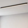 Plafoniere Moderne-Linea Light satori plafoniera led 3000k sottile nera 114cm