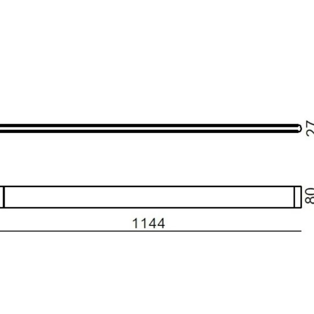Plafoniere Moderne-Linea Light satori plafoniera led 3000k bianco 114 cm