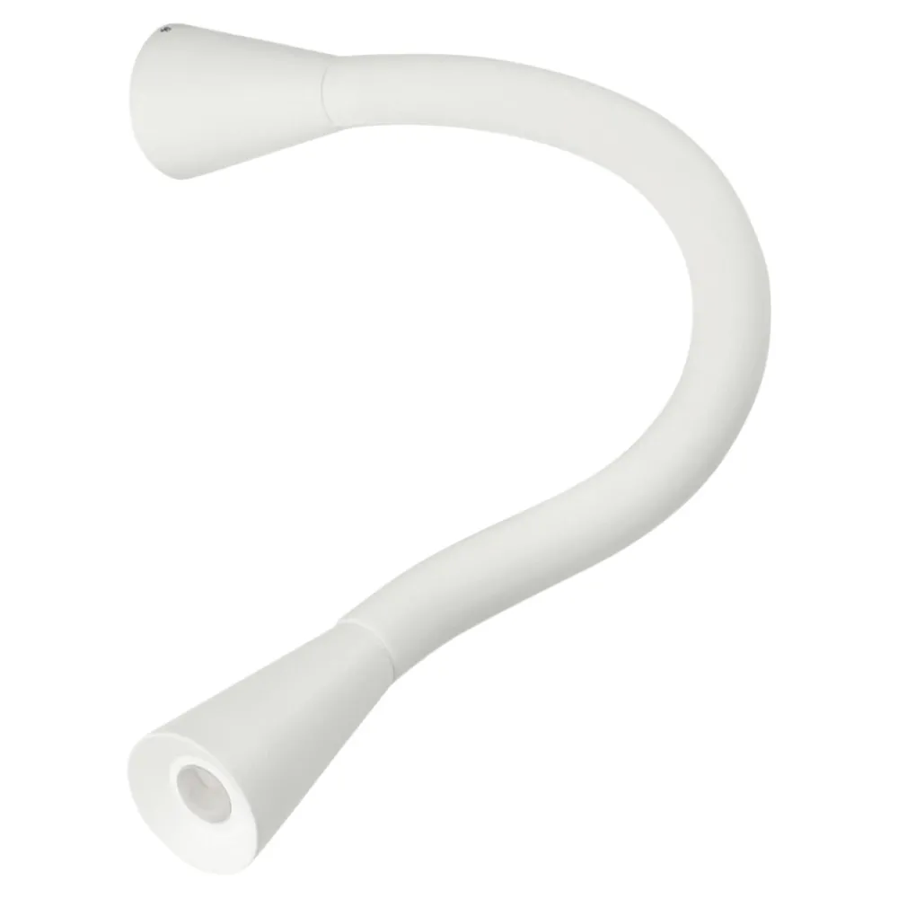 Applique Camera Da Letto-Linea Light snake w1 applique led 2w 3000k bianco orientabile