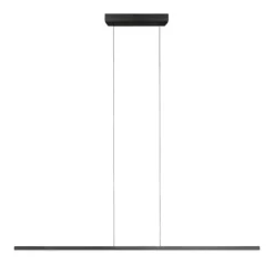 Lampadari Moderni-Linea Light straight lampadario moderno led lineare nero 102cm