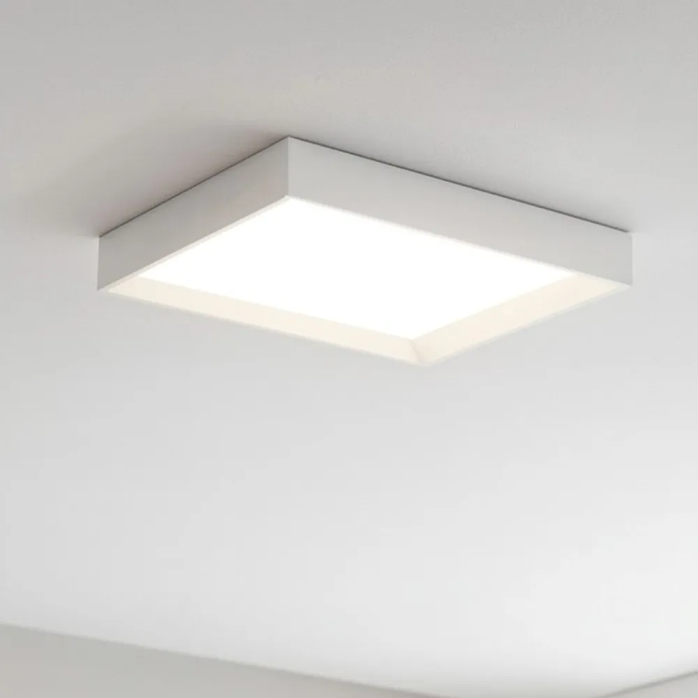 Plafoniere Moderne-Linea Light tara plafoniera led 3000k rettangolare bianca