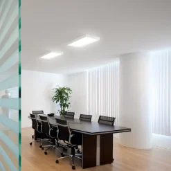 Plafoniere Moderne-Linea Light tara plafoniera led 3000k rettangolare bianca