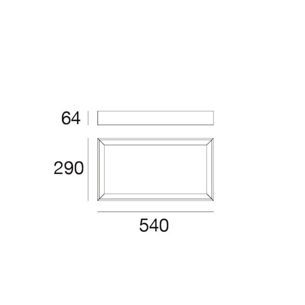 Plafoniere Moderne-Linea Light tara plafoniera led 3000k rettangolare bianca