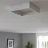 Plafoniere Moderne-Linea Light tara q plafoniera led 21w 3000k quadrata bianca