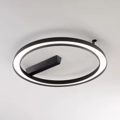 Plafoniere Da Esterno-Linea Light Lira plafoniera per esterno nera ip65 led 3000k
