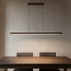 Lampadari Moderni-Eglo Lisciana lampadario moderno legno led per soggiorno
