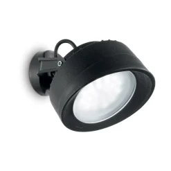 Faretti Da Esterno-Ideal Lux Litio ap1 idea lux faretto impermeabile da esterno ip66 orientabile nero