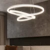 Lampadari Moderni-Eglo Lobinero z lampadario moderno bianco controllo remoto led 2700k a 6500k