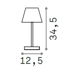 Lampade Da Tavolino Esterno-Ideal Lux Lolita tl lampada da tavolino led portatile