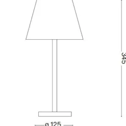 Lampade Da Tavolino Esterno-Ideal Lux Lolita tl lampada da tavolino da esterno bianca led 3000k senza fili