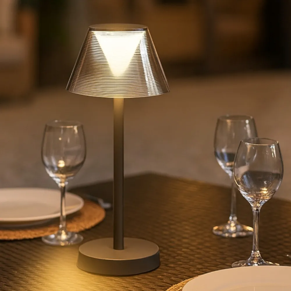 Lampade Da Tavolino Esterno-Ideal Lux Lolita tl lampada da tavolino per esterno grigio portatile