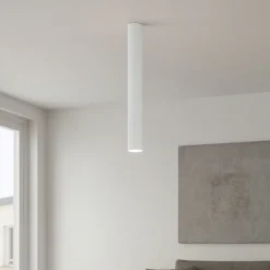 Faretti Da Soffitto-Ideal Lux Look pl1 faretto per cucina da soffitto cilindro bianco