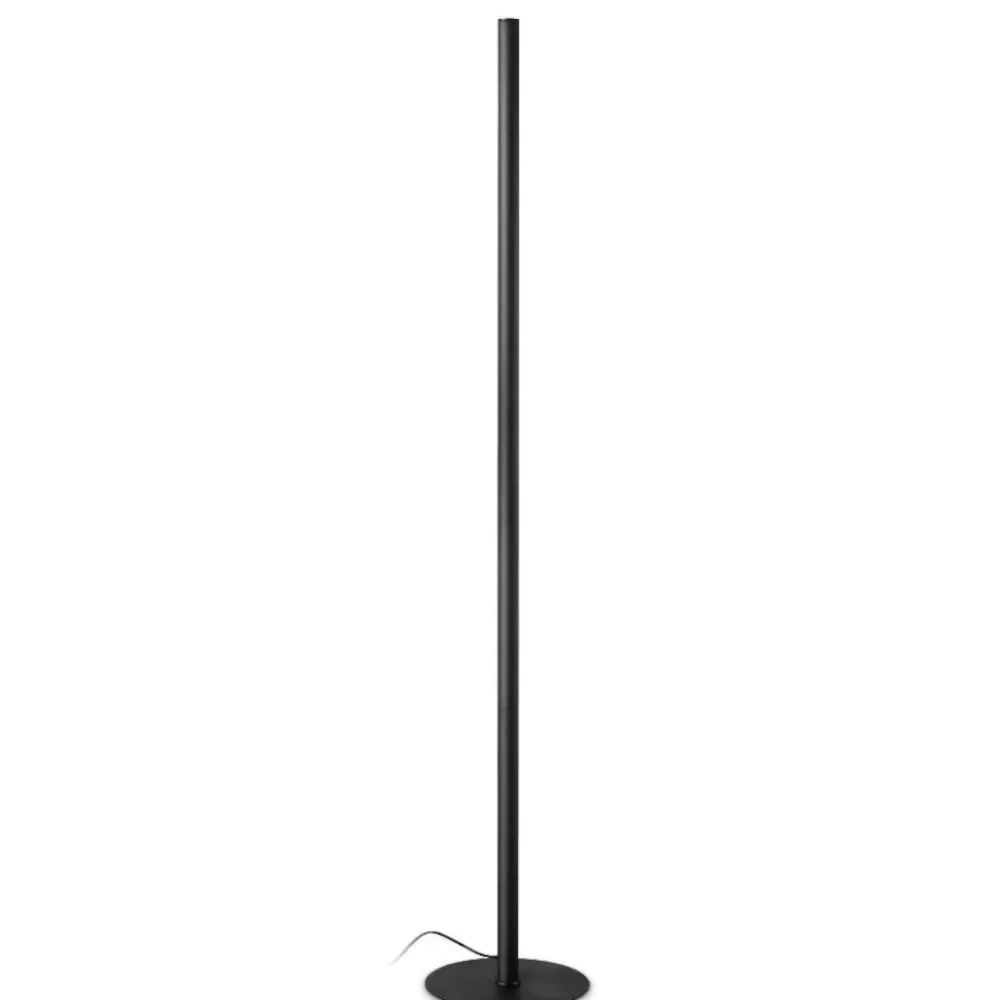Lampade Da Terra-Ideal Lux Look pt1 lampada da terra led 24w 3000k nera