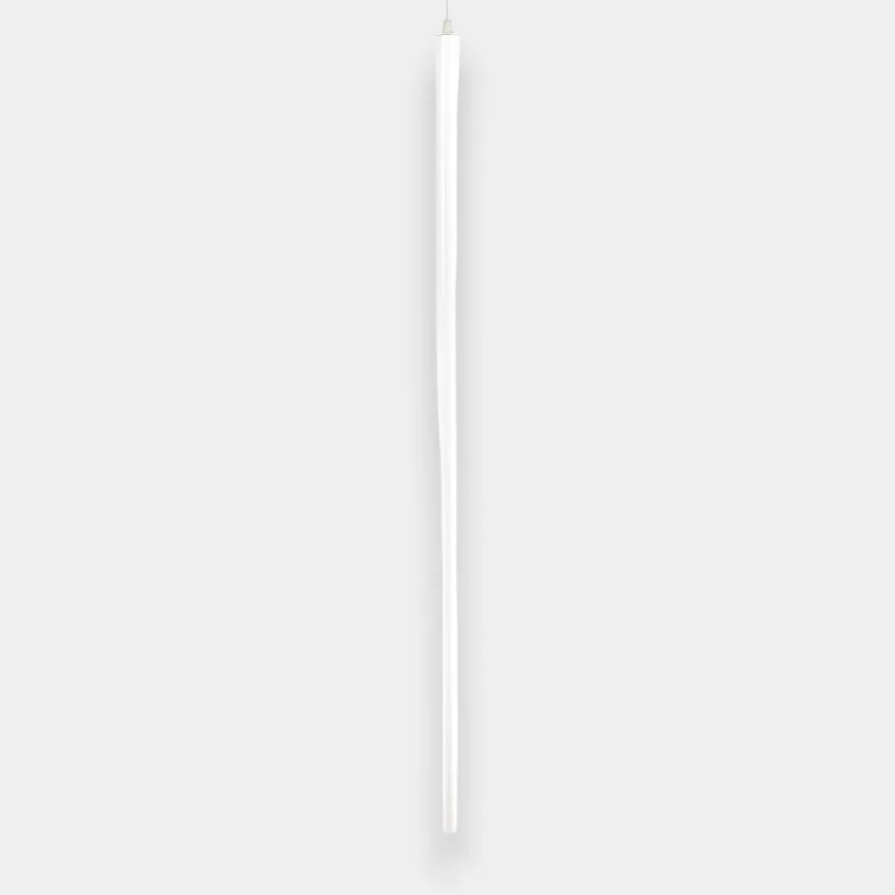 Lampade A Sospensione-Ideal Lux Look sp1 d30 h100 round bianco lampada sospensione cilindro led