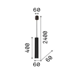 Lampade A Sospensione-Ideal Lux Look sp1 d06 lampada a sospensione per isola cucina cromo