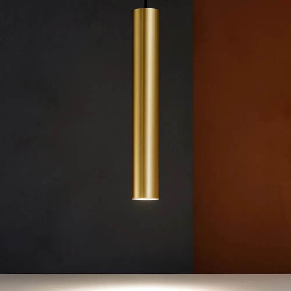 Lampade A Sospensione-Ideal Lux Look sp1 d06 lampada oro dorata sospensione