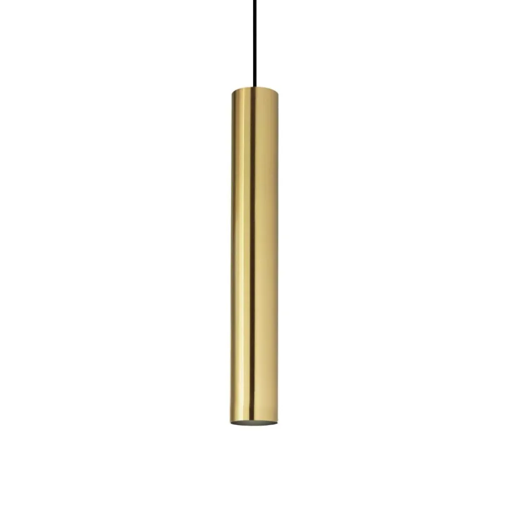 Lampade A Sospensione-Ideal Lux Look sp1 d06 lampada oro dorata sospensione