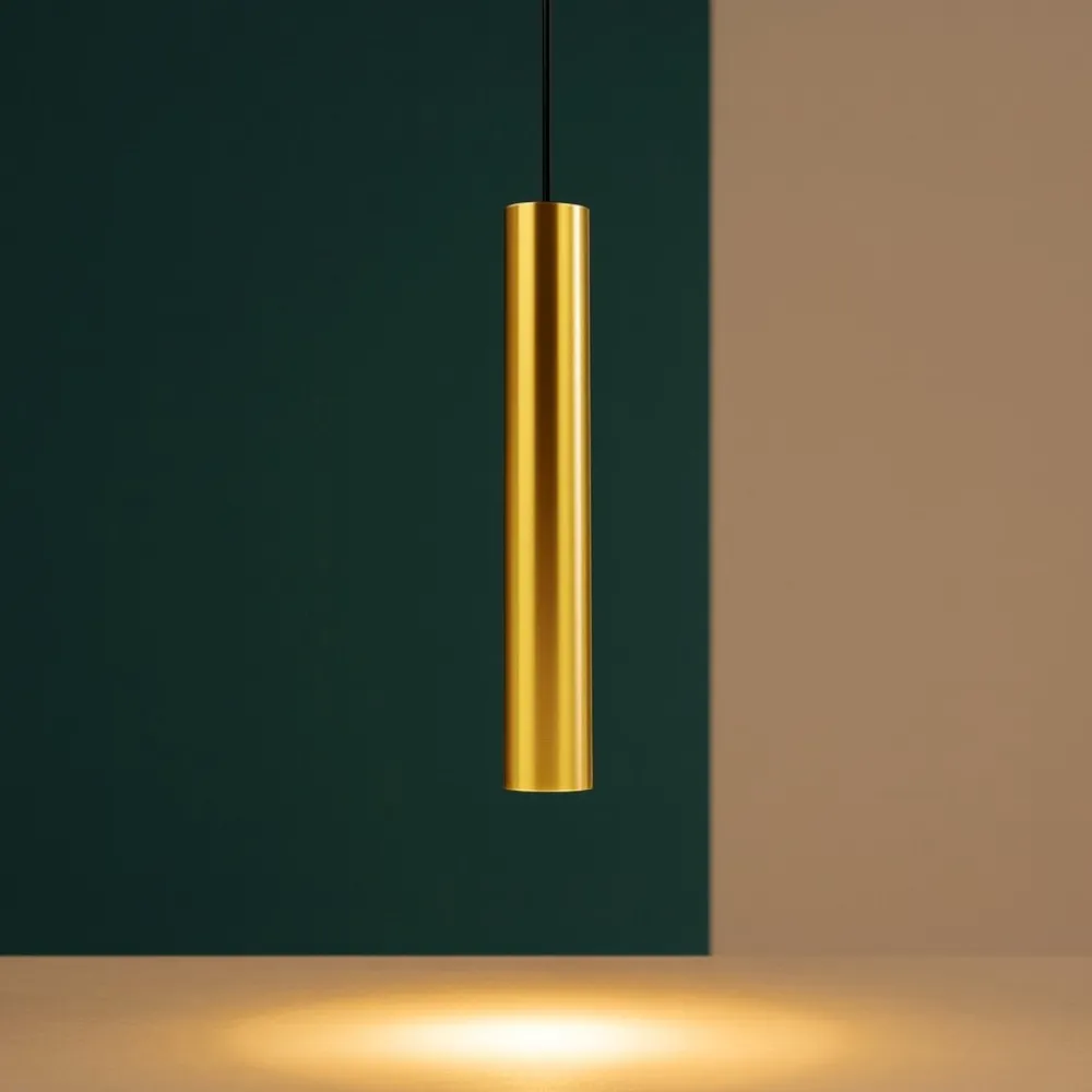 Lampade A Sospensione-Ideal Lux Look sp1 lampada cilindro brunito da comodino