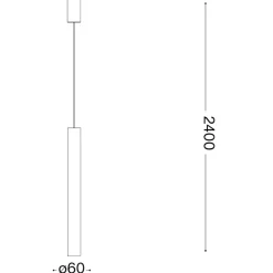 Lampade A Sospensione-Ideal Lux Look sp1 lampada cilindro brunito da comodino